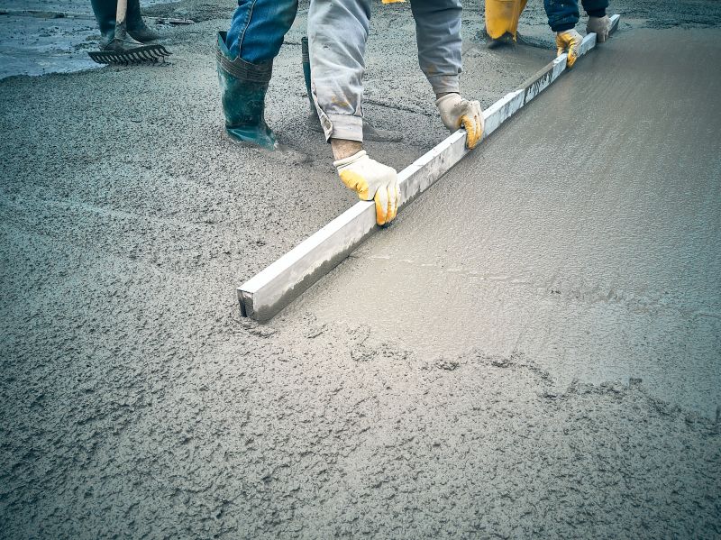 Winter Concrete Installation